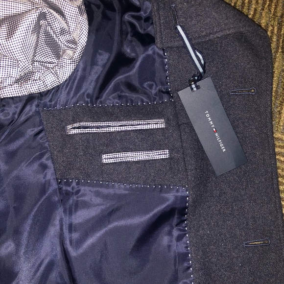 Tommy Hilfiger Wool Trench Coat sz36 - Picture 7 of 8